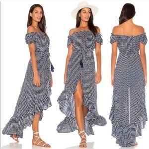 Tiare Hawaii Black and White Maxi Dress